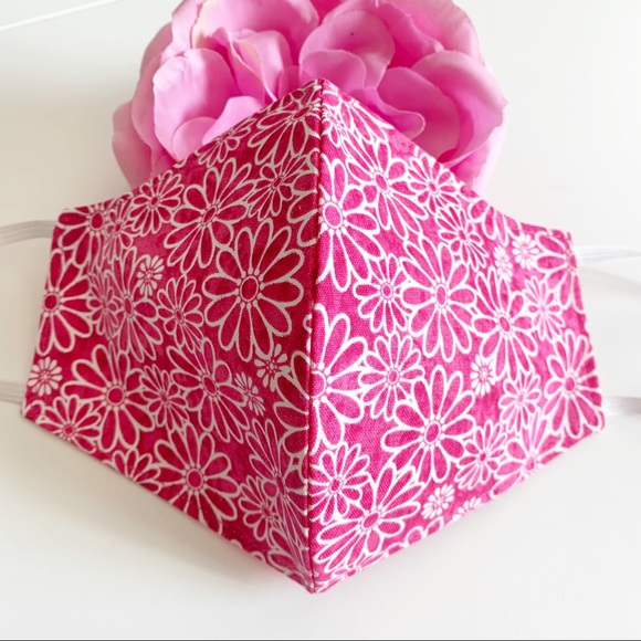 2/$20 Triple Layer Handmade Face Mask - Picture 2 of 5